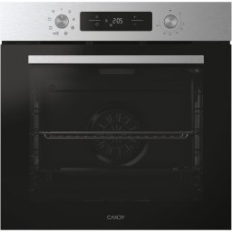 Cuptor incorporabil Candy Titanium CA6 NP3T3HTX, Electric, 78 litri, Curatare Hidrolitica, 9 functii, Butoane Push-pull, Softclose, Clasa A+, Inox