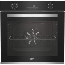 Cuptor incorporabil Beko BBIE13301XMP, Electric, 71 l, Autocuratare pirolitica, Grill, Timer, AEROperfect, RecycledNet, Clasa A, Negru