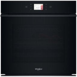 Cuptor incorporabil Whirlpool WOI98MPT2SBA, Electric, 73 l, Autocuratare pirolitica, Thenologie al 6-lea simt, Casa A+, Negru
