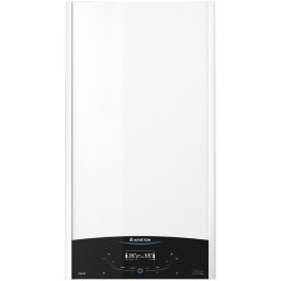 Centrala termica murala in condensare Ariston GENUS ONE+ WIFI 30, 30kW, gaz natural + GPL, Wi-Fi, ecran tactil, schimbator caldura otel inoxidabil, control vocal, fara kit inclus