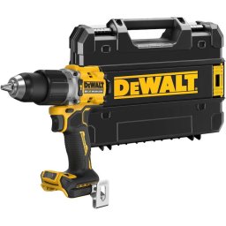 Masina compacta de gaurit si insurubat (bormasina) pe acumulator cu percutie DeWALT DCD805NT, motor fara perii, 18 V, 2 viteze, 90 Nm, 2000 RPM, iluminare LED, mandrina 13 mm, cutie transport TSTAK, agatatoare curea, nu include incarcator/acumulator