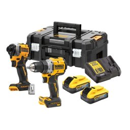Set 2 scule profesionale pe acumulator DeWALT DCK2051H2T, 18V XR, motor fara perii, masina de gaurit si insurubat DCD800, masina de insurubat cu impact DCF850, 2x acumulator Li-Ion 5 Ah POWERSTACK, incarcator rapid, cutie transport TSTAK