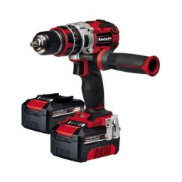 Masina de insurubat pe acumulator Einhell TE-CD 18 Li-i Brushless Power X-Change, 18 V, 2 viteze, 60 Nm, lumina LED, 2 acumulatori de 3 Ah, incarcator