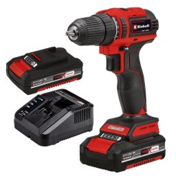 Masina de gaurit/insurubat (bormasina) pe acumulatori pe acumulator Einhell Expert Power X-Change Einhell Expert TE-CD 18/40 Li BL, 18 V, litiu-ion, motor fara perii, angrenaj cu 2 viteze, 2 acumulatori, incarcator rapid