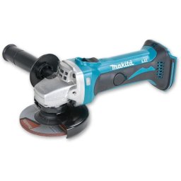 Polizor unghiular pe acumulator Makita DGA452Z, 18 V, 115 mm diametru disc, Viteza 11.000 RPM, Aparatoare disc, Maner lateral, Cheie strangere, Cutie transport carton, Fara acumulator/incarcator