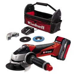 Polizor unghiular pe acumulator Einhell Power X-Change TC-AG 18/115 li Kit, Diametru disc 115mm, Viteza 8500 rpm, Taiere max 28 mm, 1 acumulator de 4 Ah, Incarcator