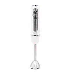 Blender de mana Adler AD4625W, 850W, 5 setari de viteza, functie turbo, lame din otel inoxidabil, Alb