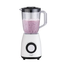 Blender Adler AD 4085, 1000 W, 1.5 l, 2 viteze, Cana din plastic fara BPA , Alb