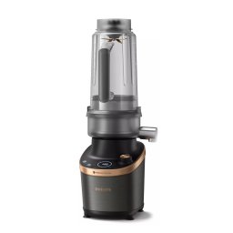Blender cu functie de stoarcere Philips HR3770/00, 1500 W, 2 l, Tehnologie Flip&Juice, ProBlend Ultra, Aplicatia HomeID, Negru/Cupru