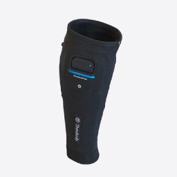 Dispozitiv de compresie pentru gambe Therabody RecoveryPulse Calf Sleeve Single, Marime L, Negru
