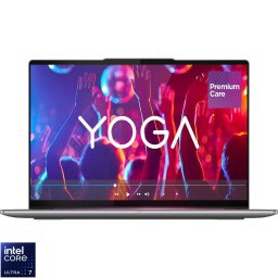 Laptop Lenovo Yoga Slim 7 14ILL10 cu procesor Intel® Core Ultra 7 258V pana la 4.8GHz, 14" 2.8K, WQXGA+, OLED, 32GB LPDDR5x RAM, 1TB SSD, Intel® Arc™ Graphics, Windows® 11 Pro, Luna Grey