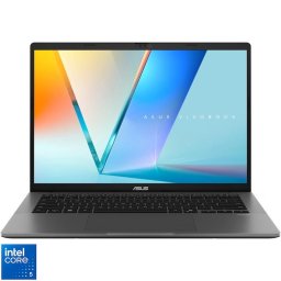 Laptop ASUS Vivobook S14 S3407VA, procesor Intel® Core™ 5 210H, 14 inch, WUXGA, IPS, 16GB DDR5 RAM, 1TB SSD, Intel® UHD Graphics, Windows 11 Home, Gri