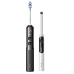 Periuta de dinti electrica si scanner pentru detectarea placii Mova Fresh20 Vision, 22.800 vibratii/min, Negru