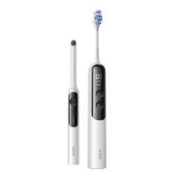 Periuta de dinti electrica si scanner pentru detectarea placii Mova Fresh20 Vision, 22.800 vibratii/min, Alb