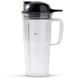 Cana cu capac cu maner nutribullet ANBHC24DL - AS00002875, 700ml, Pentru Blender Combo, Pro 1000, Select, Smart Touch si Triple Prep System