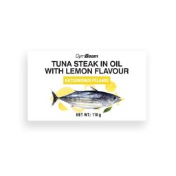 GymBeam File de ton în ulei cu aromă de lămâie 110 g
