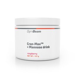 GymBeam Cran-Max™ + Mannose drink 157 g zmeură
