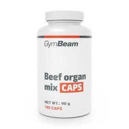 GymBeam Mix de organe de vită 180 caps.