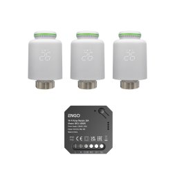 Kit automatizare calorifere, WIFI, 3 termostate Regler RG-TRV-WF și un releu smart EREL-16WiFi