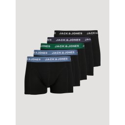 Jack & Jones Underwear barbati Set 5 perechi de boxeri, Negru (SELECTATI MARIMEA: S)