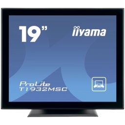 IIYAMA Monitor LED T1932MSC-B1S 19’’ 10pt IPS TOUCH 1280 x 1024 14ms 250 cd/m² projective capacitive IP54 VGA HDMI DP