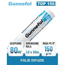 Folie anticondens si difuzie GUNNEFOL TOP 150