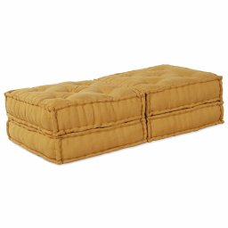 Canapea modulara Manual 2 pcs Galben 70 x 70 x 36 cm tesatura GartenMobel Dekor