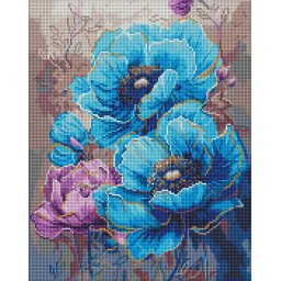 Set goblen cu diamante, cu sasiu, Simfonie de culori, 40x50 cm