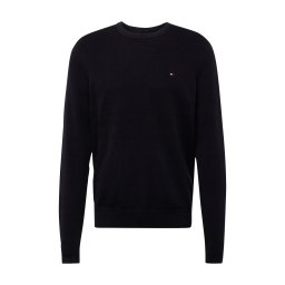 TOMMY HILFIGER Pulover 'ESSENTIAL' negru