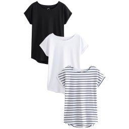 Next Tricou negru / alb