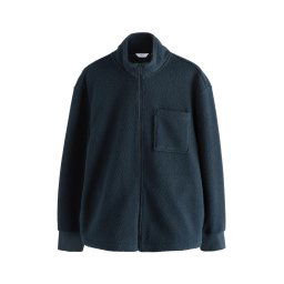 Next Jachetă fleece bleumarin