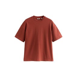 Next Tricou 'Edit' roșu ruginiu