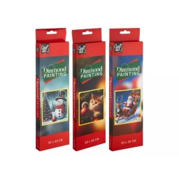 Pictură cu diamante de Crăciun - 30 x 30 cm, diverse modele