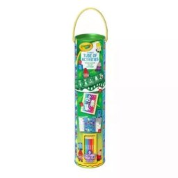 Crayola: Rulou educativ uriaș de basm - model cu articole de papetărie, verde, 44 cm
