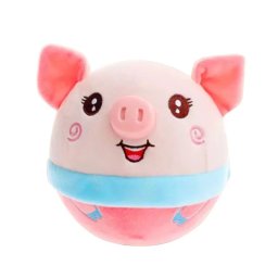 Jucarie interactiva porcusor din plus, 13 cm, cu sunete si functie de sarit, USB