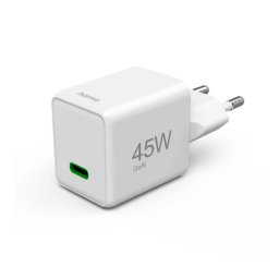 Incarcator de retea GaN Fast Charger USB-C Super-Mini Charger PD 45W Alb