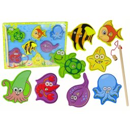 Set din lemn pentru prinderea animalelor marine