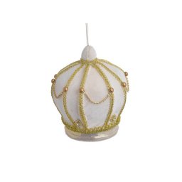 Glob catifea tip coroana pentru decoratiuni Craciun