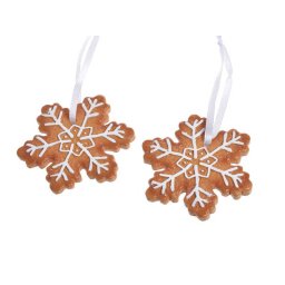 Figurine turta dulce tip steluta+agatatoare pentru decoratiuni Craciun 2 buc