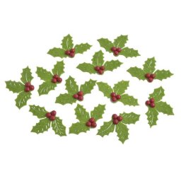 Frunzulite artificiale pentru decoratiun Craciun set 12 buc
