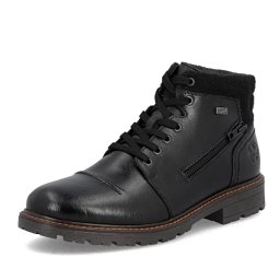 Ghete barbat, piele naturala 32020-00, negru
