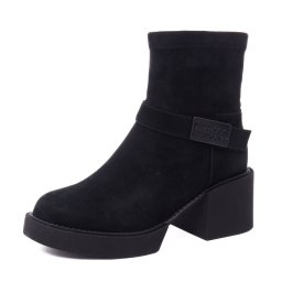 Botine dama Feeling piele intoarsa 25-124-01