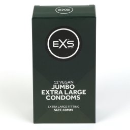 EXS Jumbo Extra Mari Prezervative Pachet de 12 Prezervative Foarte Late 69mm