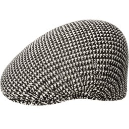 Kangol, basca grid knit 504, Negru