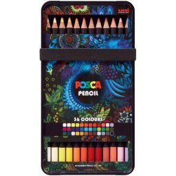 Creion pastel uleios Posca KPE-200, 36 culori