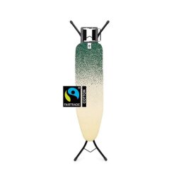 Masa de calcat Brabantia A 1008891, 110x30 cm, 7 pozitii de reglare, Suport fier de calcat, Galben/Verde