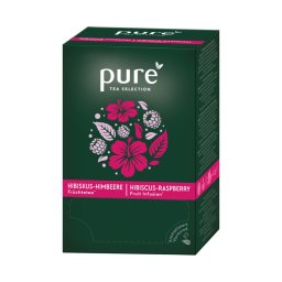 Pure Tea hibiscus si zmeura ceai 25 plicuri