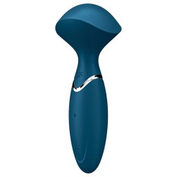 Satisfyer Mini Wand-er - vibrator masaj rezistent la apă - albastru