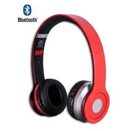 Casti Wireless On Ear, Crystal , Bluetooth 5.0 si Fir Jack 3.5mm, Rosu