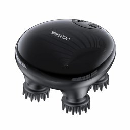 Aparat Portabil pentru Masajul Scalpului, 4 Trepte de Intensitate, 1200mAh, 3200RPM - Yesido (MG04) - Black